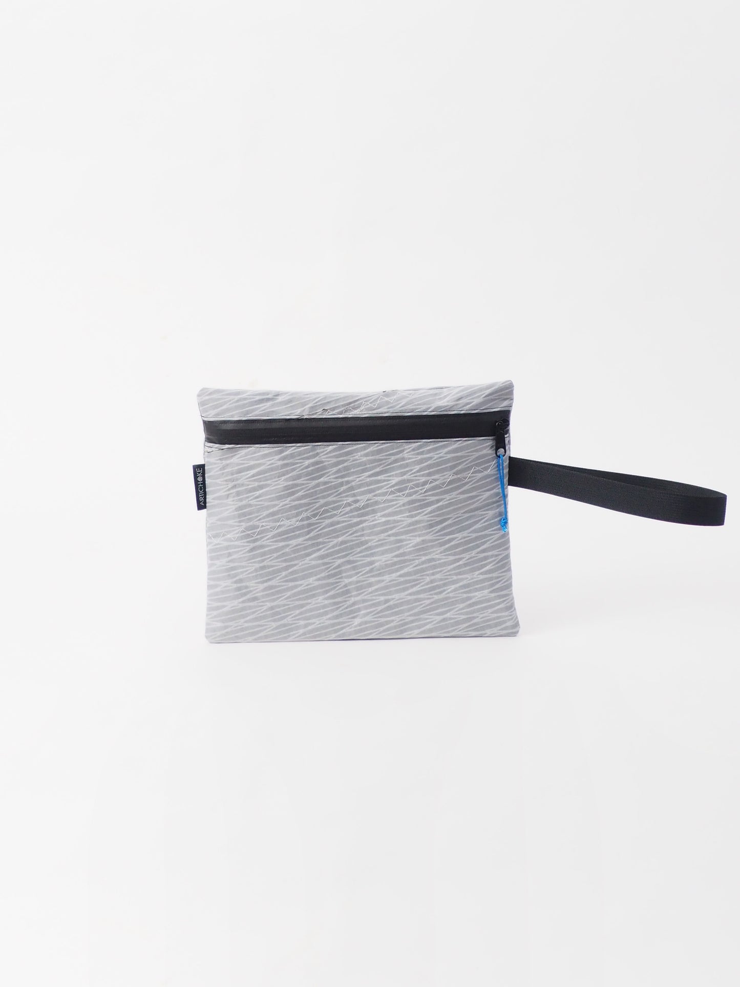 POCHETTE IN VELA RICICLATA FIESOLE SILVER - ARTICHOKE BAGS