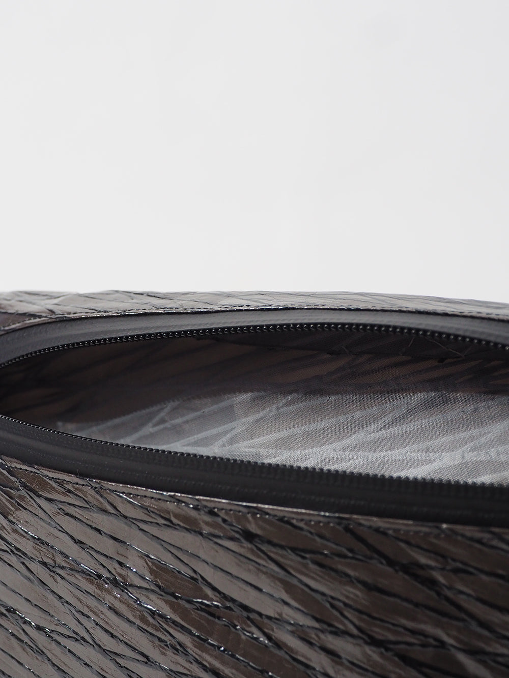 POCHETTE IN VELA RICICLATA FIESOLE BLACK - ARTICHOKE BAGS