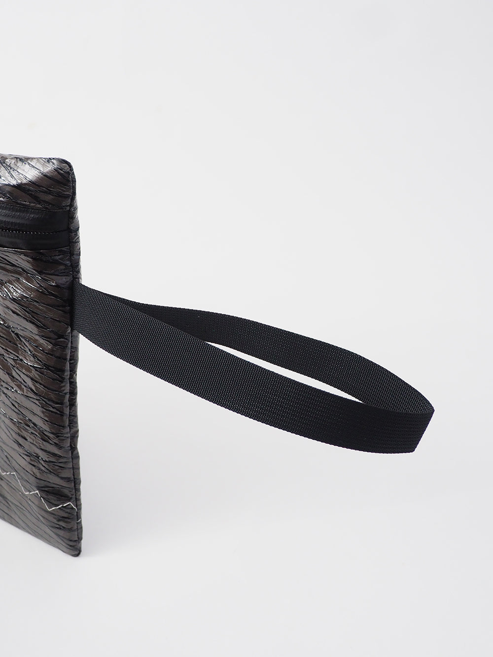 POCHETTE IN VELA RICICLATA FIESOLE BLACK - ARTICHOKE BAGS