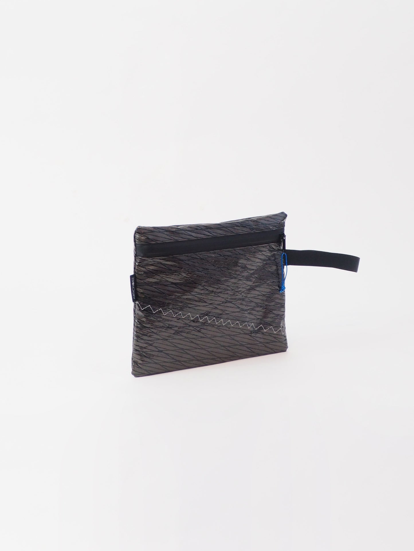 POCHETTE IN VELA RICICLATA FIESOLE BLACK - ARTICHOKE BAGS