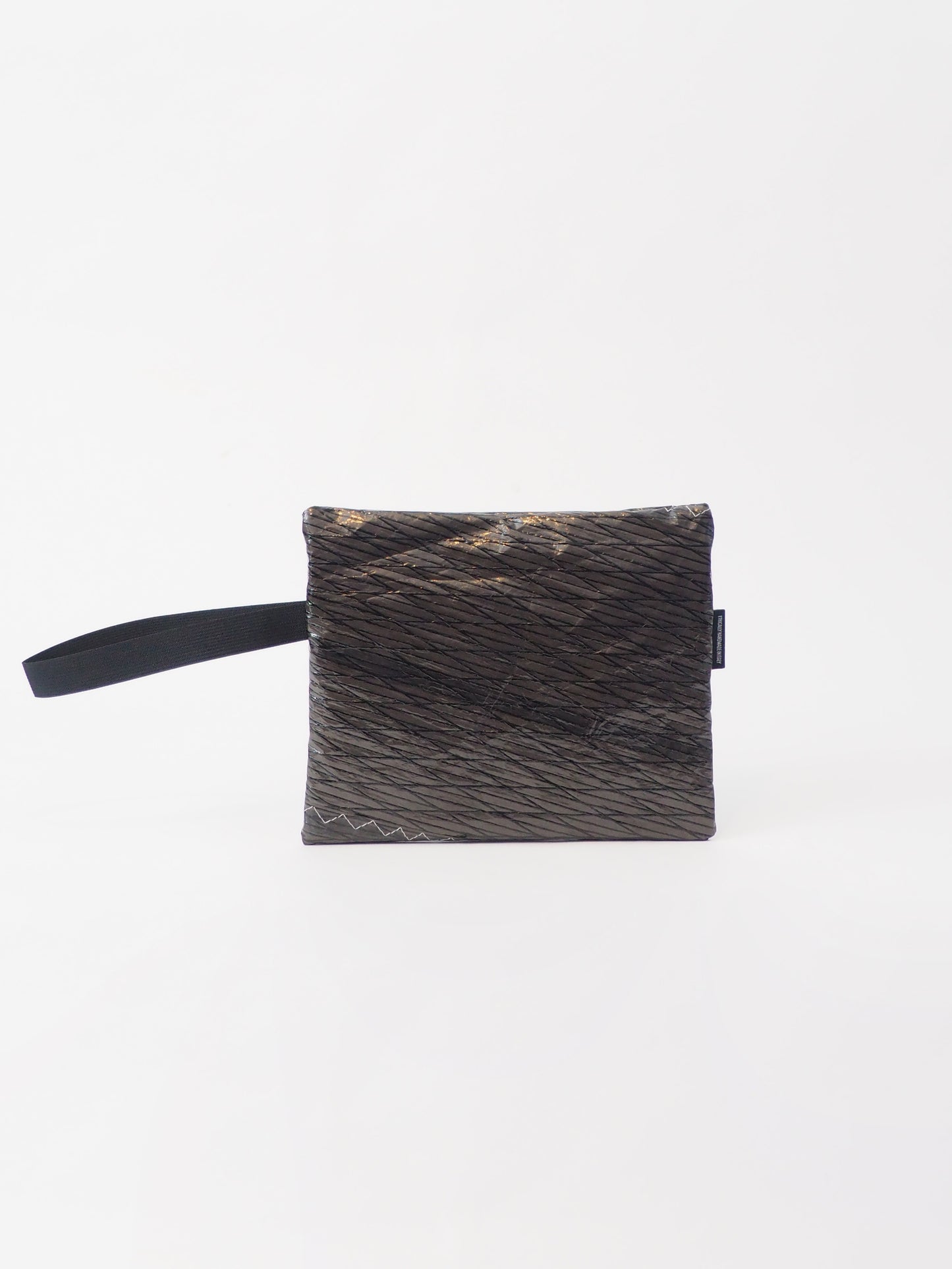 POCHETTE IN VELA RICICLATA FIESOLE BLACK - ARTICHOKE BAGS