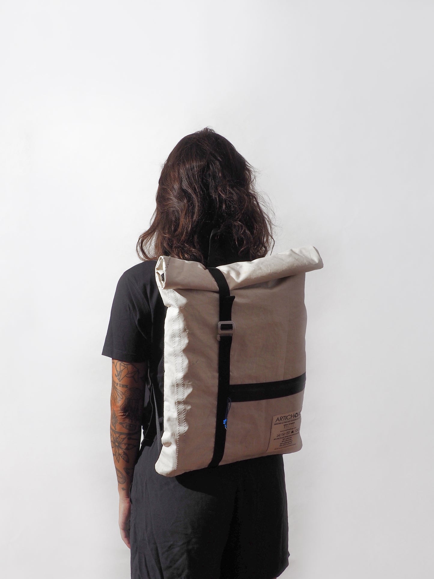 ZAINO IN VELA RICICLATA - MODELLO ANZIO - ARTICHOKE BAGS