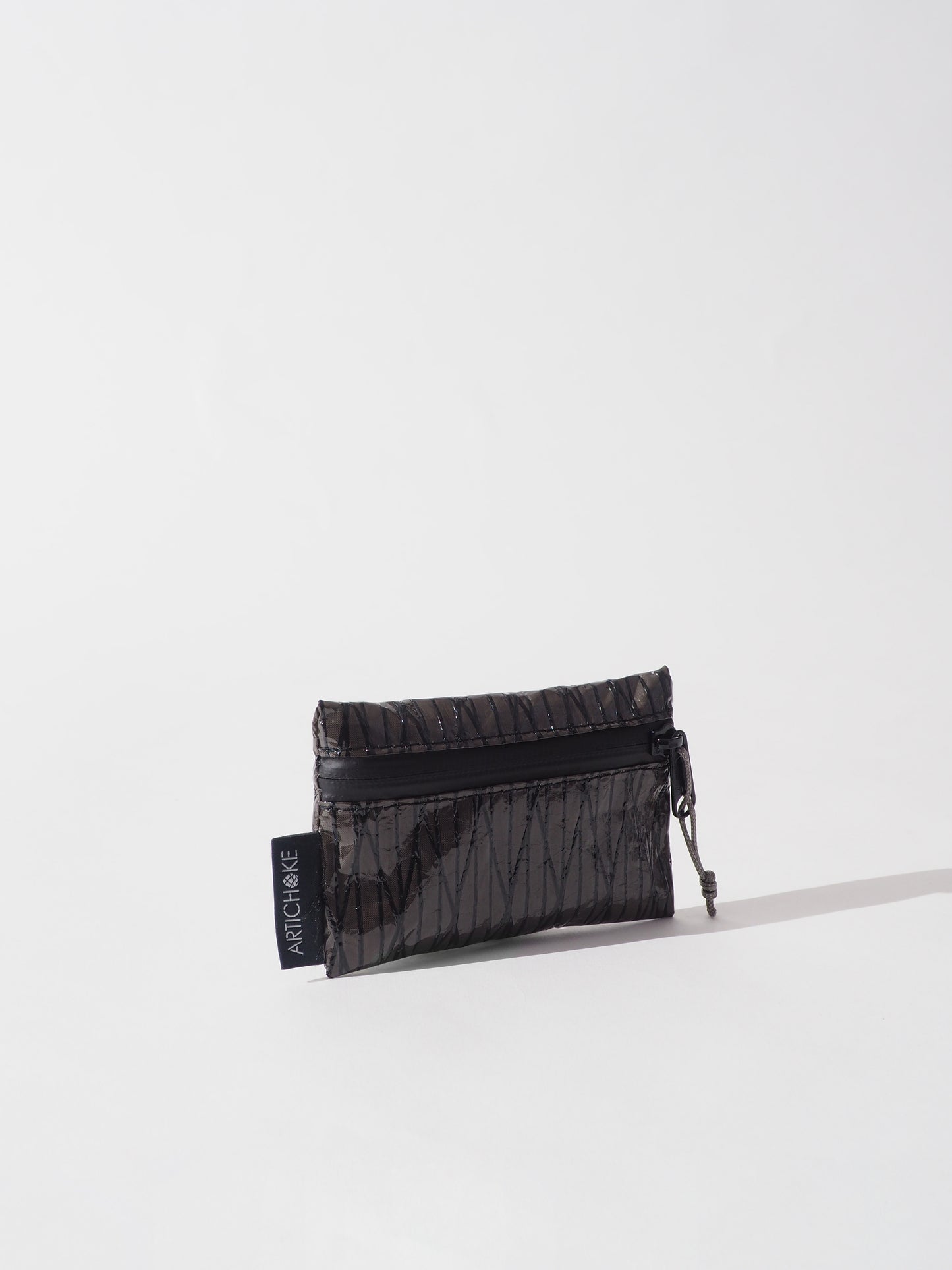 PORTAFOGLIO IN VELA RICICLATA LYON BLACK - ARTICHOKE BAGS