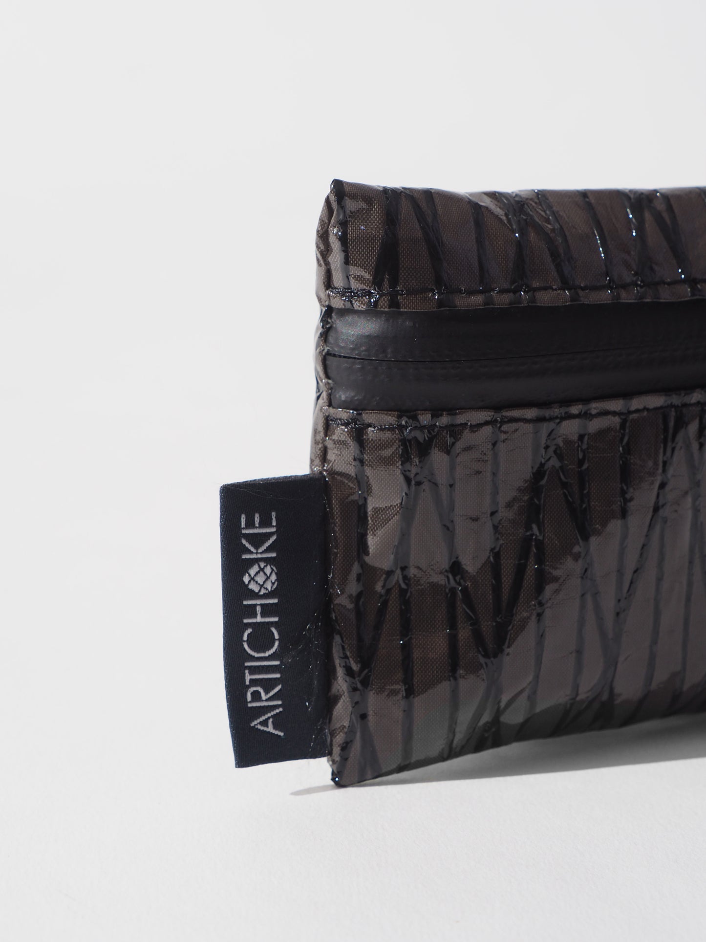 PORTAFOGLIO IN VELA RICICLATA LYON BLACK - ARTICHOKE BAGS